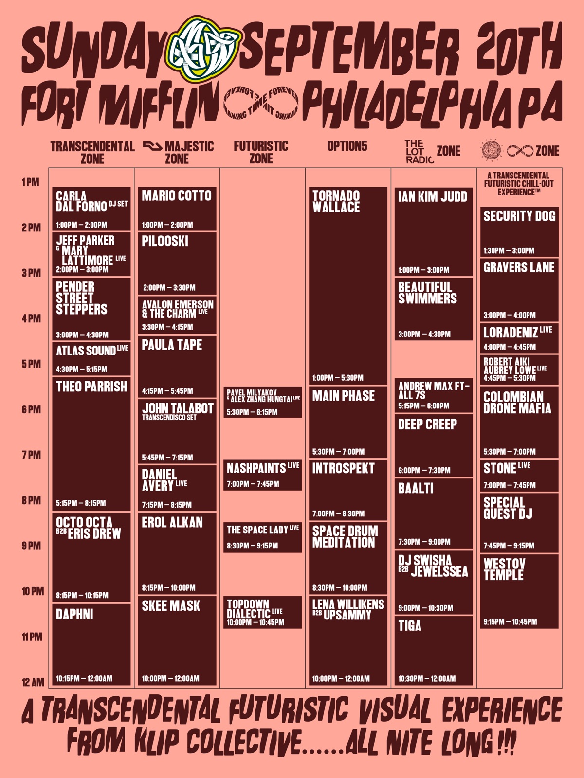 Making Time ∞ schedule — Sunday September 20th (1 of 3)